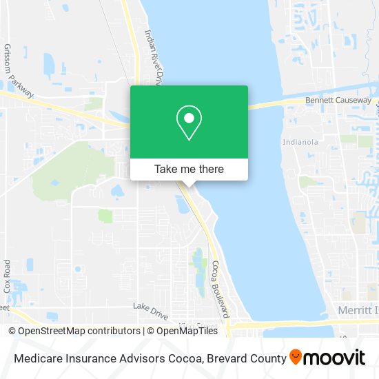 Medicare Insurance Advisors Cocoa map