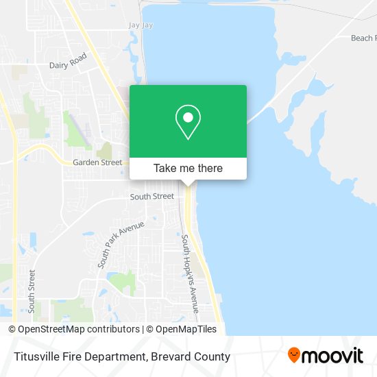 Titusville Fire Department map