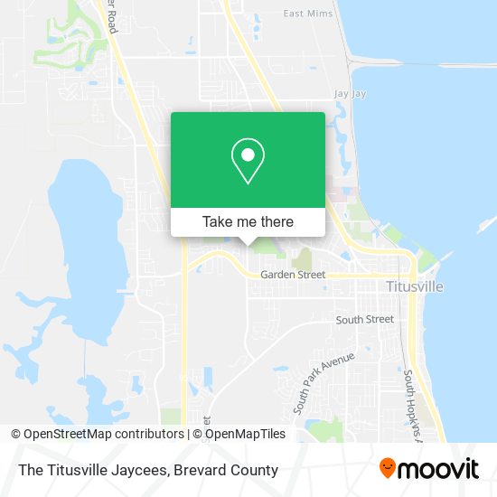 The Titusville Jaycees map