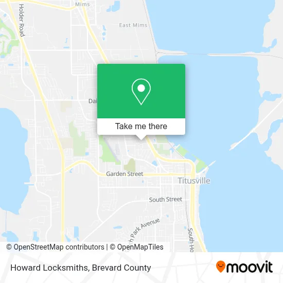 Howard Locksmiths map