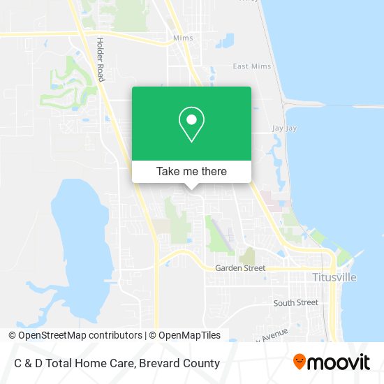 C & D Total Home Care map