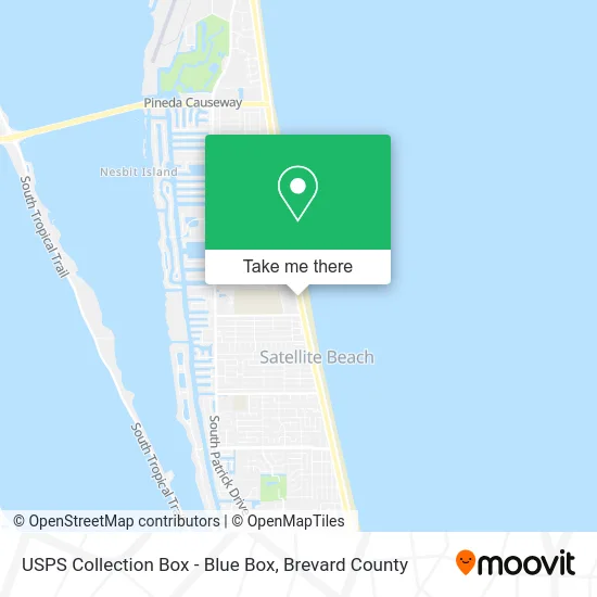 USPS Collection Box - Blue Box map