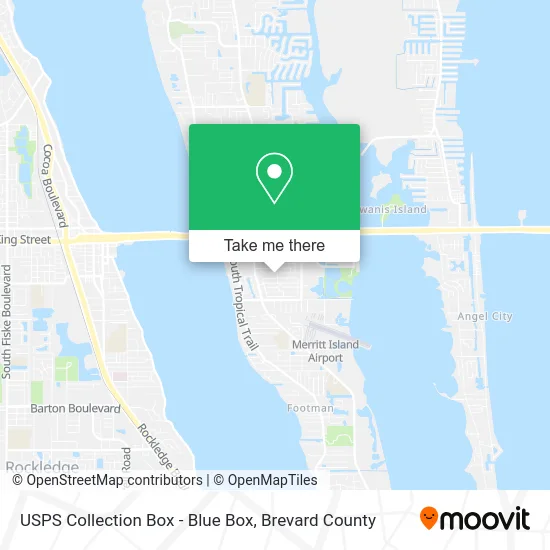 USPS Collection Box - Blue Box map