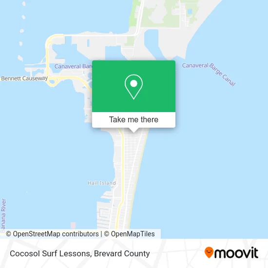 Cocosol Surf Lessons map