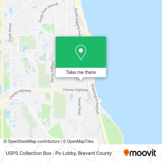 USPS Collection Box - Po Lobby map