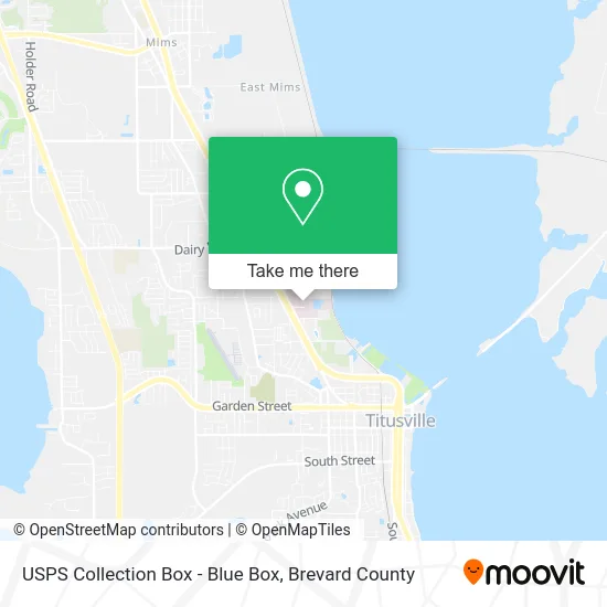 USPS Collection Box - Blue Box map