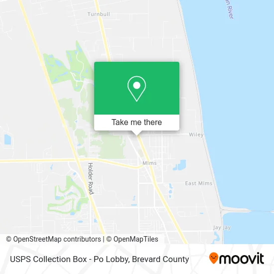 USPS Collection Box - Po Lobby map