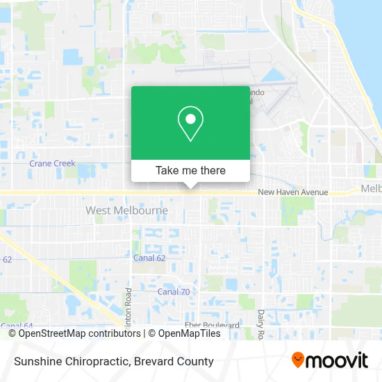 Sunshine Chiropractic map