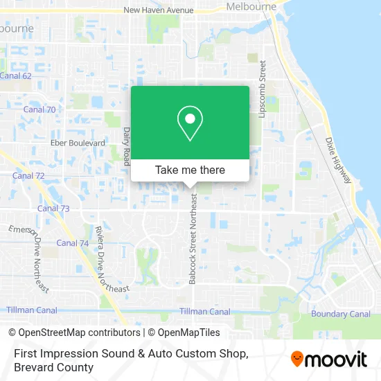 First Impression Sound & Auto Custom Shop map