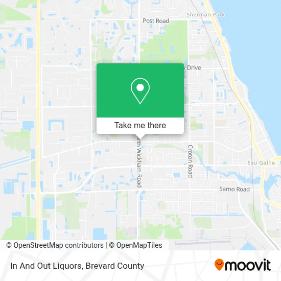 In And Out Liquors map