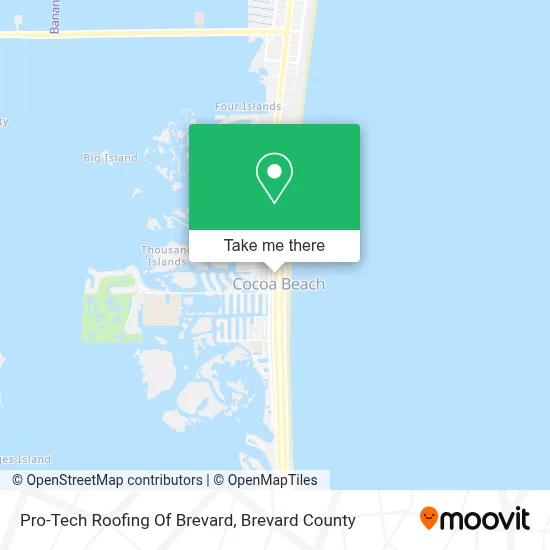 Pro-Tech Roofing Of Brevard map