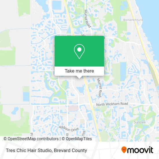 Tres Chic Hair Studio map
