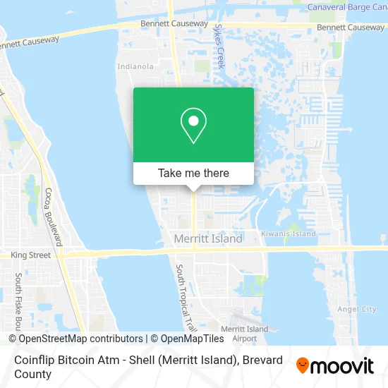 Coinflip Bitcoin Atm - Shell (Merritt Island) map