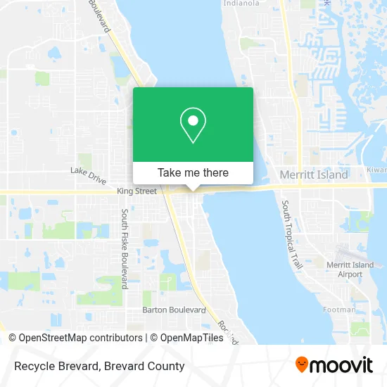 Recycle Brevard map
