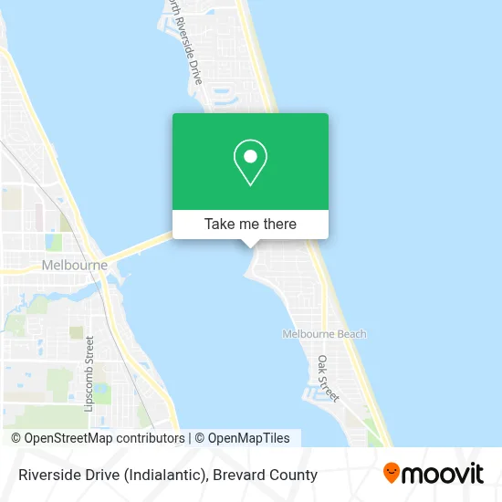 Riverside Drive (Indialantic) map