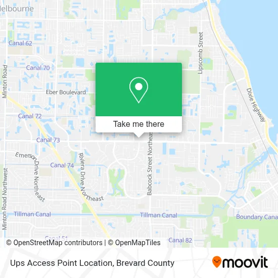 Ups Access Point Location map