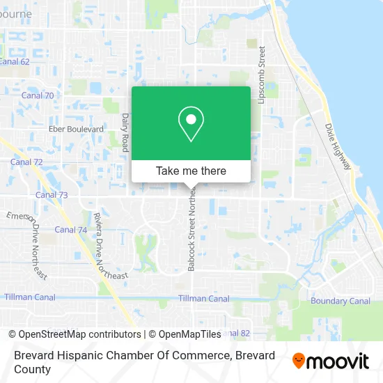 Brevard Hispanic Chamber Of Commerce map
