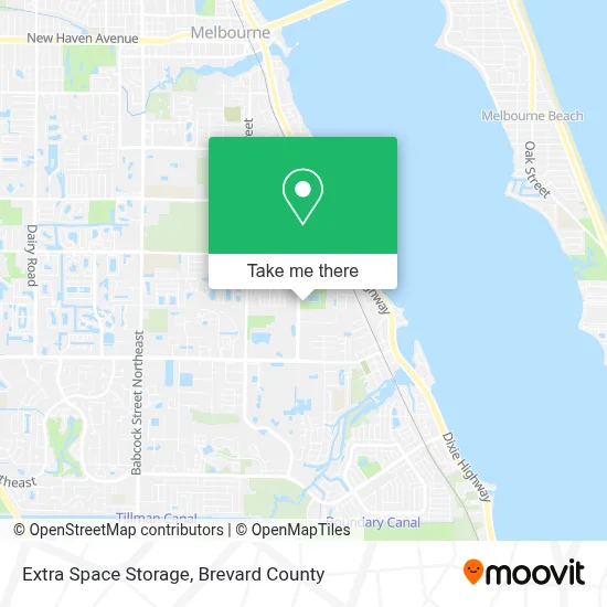 Extra Space Storage map