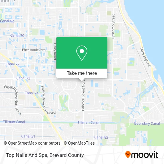 Top Nails And Spa map