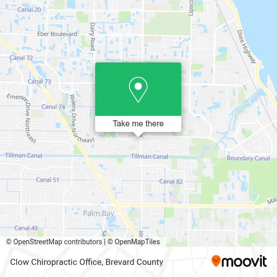 Clow Chiropractic Office map