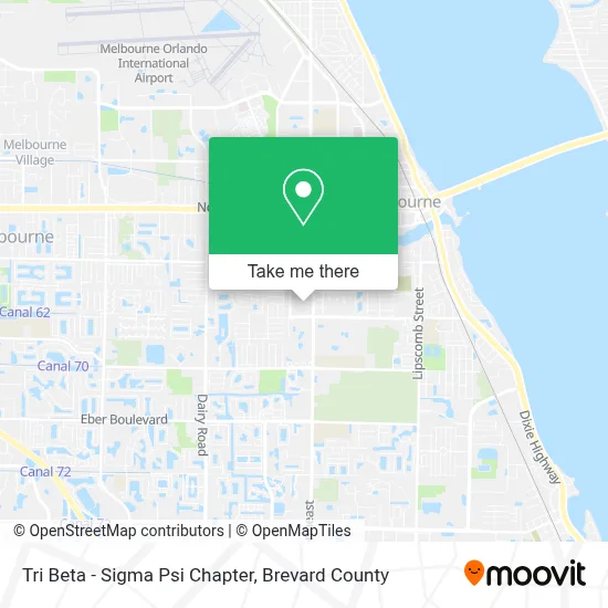 Tri Beta - Sigma Psi Chapter map