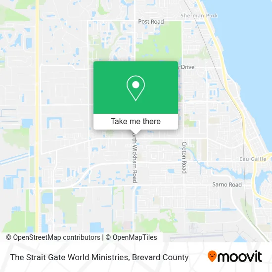 The Strait Gate World Ministries map