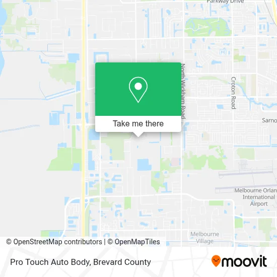 Pro Touch Auto Body map