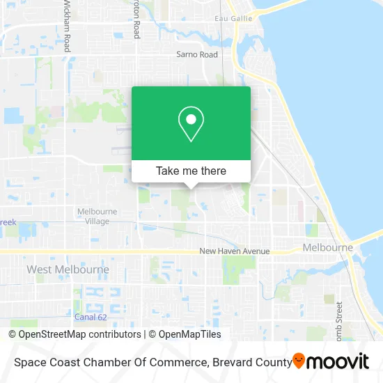 Space Coast Chamber Of Commerce map