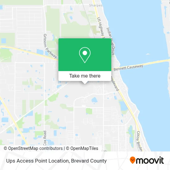 Ups Access Point Location map