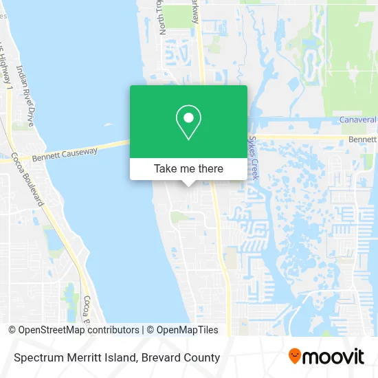 Spectrum Merritt Island map