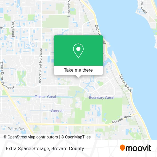 Extra Space Storage map