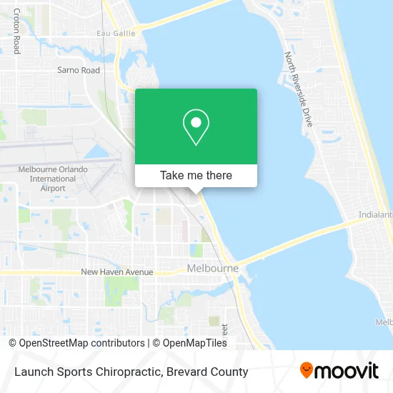 Launch Sports Chiropractic map