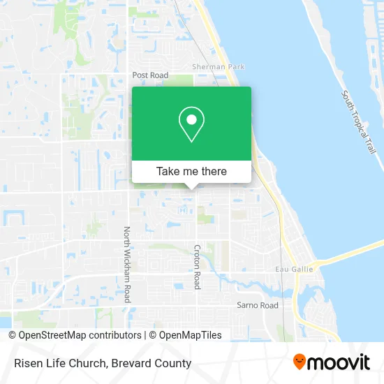 Risen Life Church map