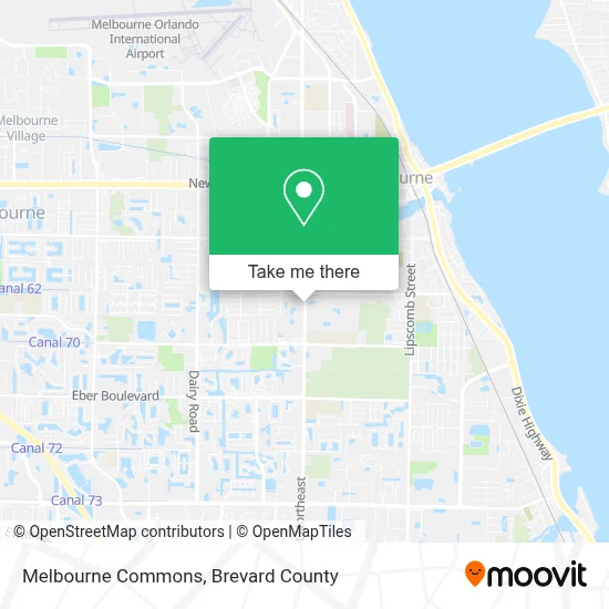 Melbourne Commons map