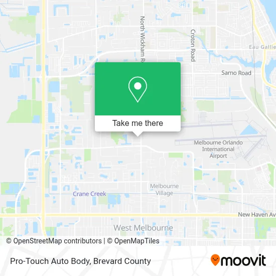 Pro-Touch Auto Body map