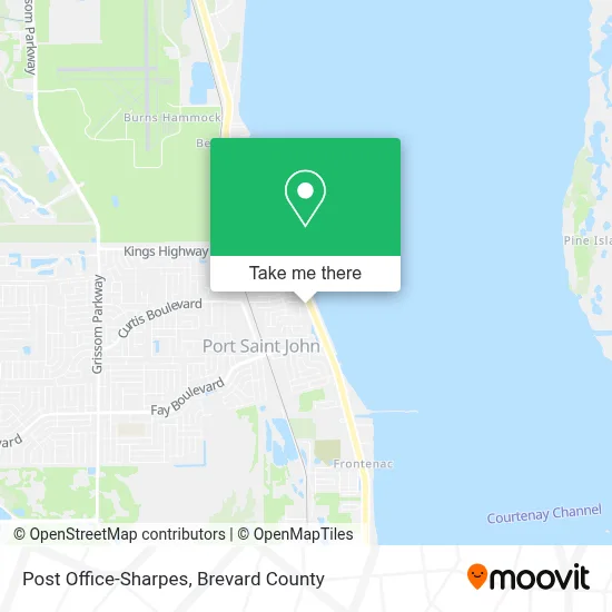 Post Office-Sharpes map