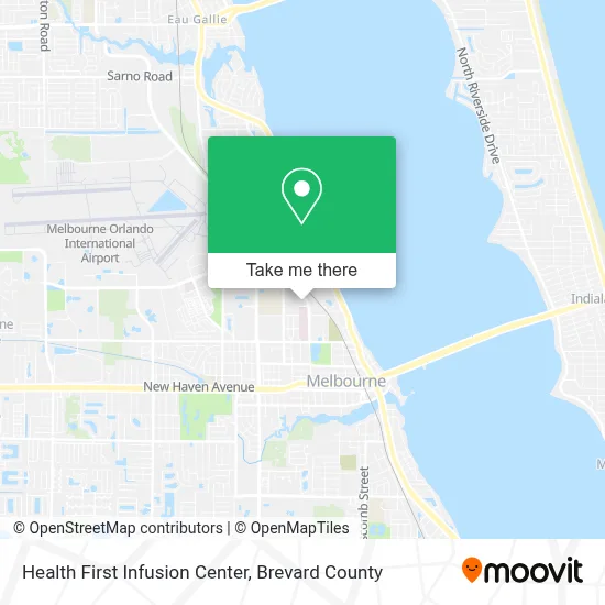 Health First Infusion Center map