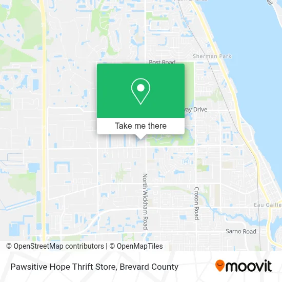 Pawsitive Hope Thrift Store map