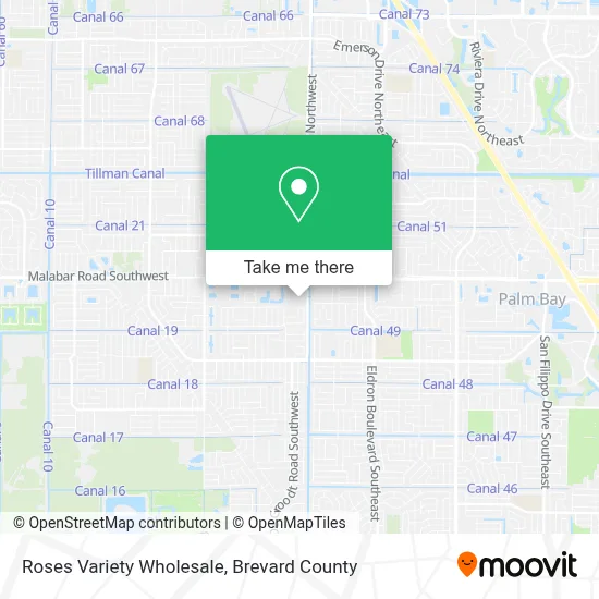 Roses Variety Wholesale map