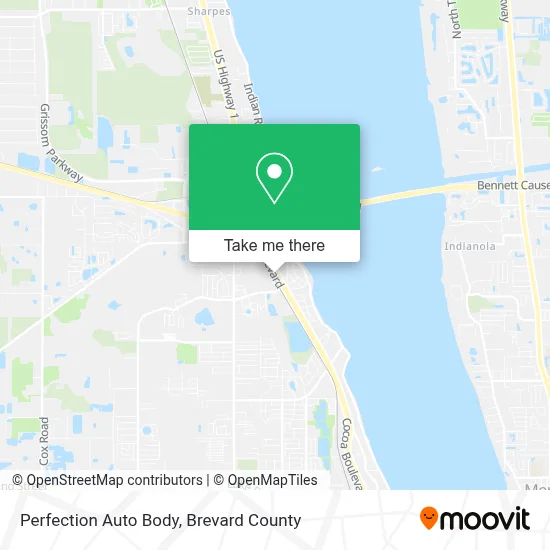 Perfection Auto Body map