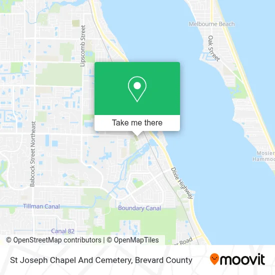 St Joseph Chapel And Cemetery map