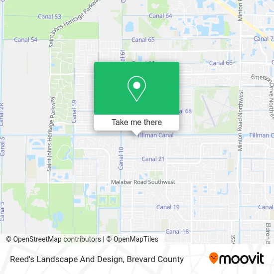Reed's Landscape And Design map