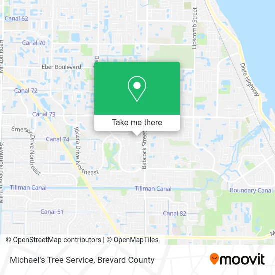 Michael's Tree Service map