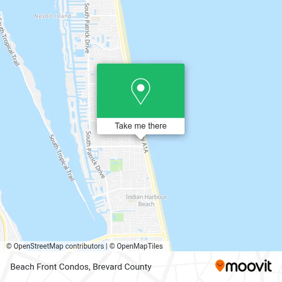 Beach Front Condos map