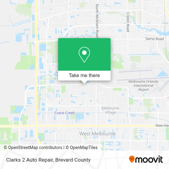 Clarks 2 Auto Repair map