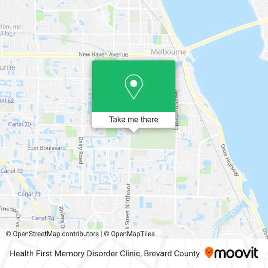 Health First Memory Disorder Clinic map