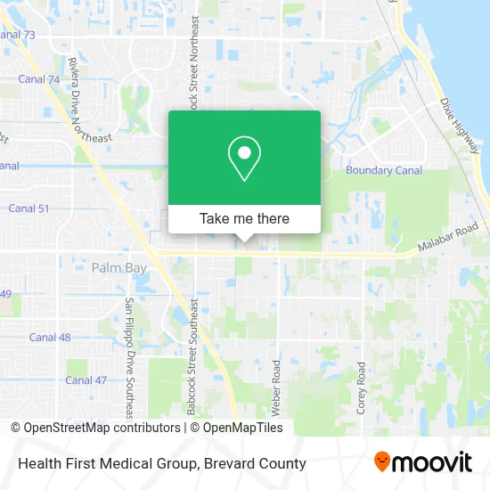 Health First Medical Group map