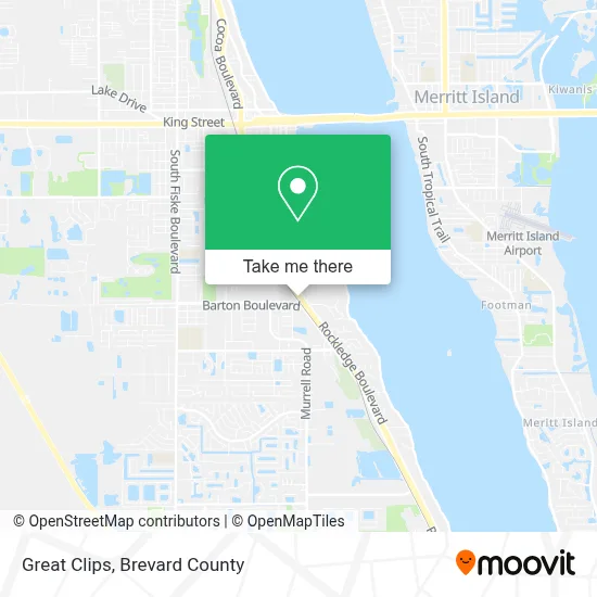 Great Clips map