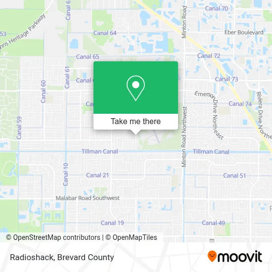 Radioshack map