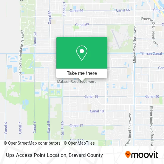 Ups Access Point Location map